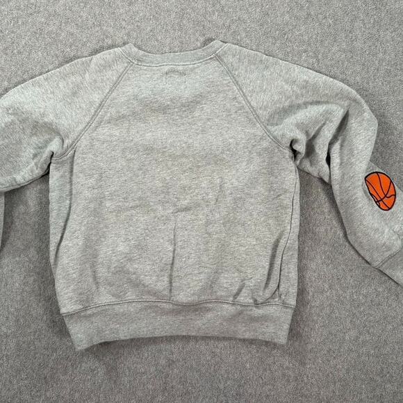Crewcuts J.Crew New York City Sweatshirt Boys Small 6/7 Gray Basketball Pullover - Picture 9 of 9